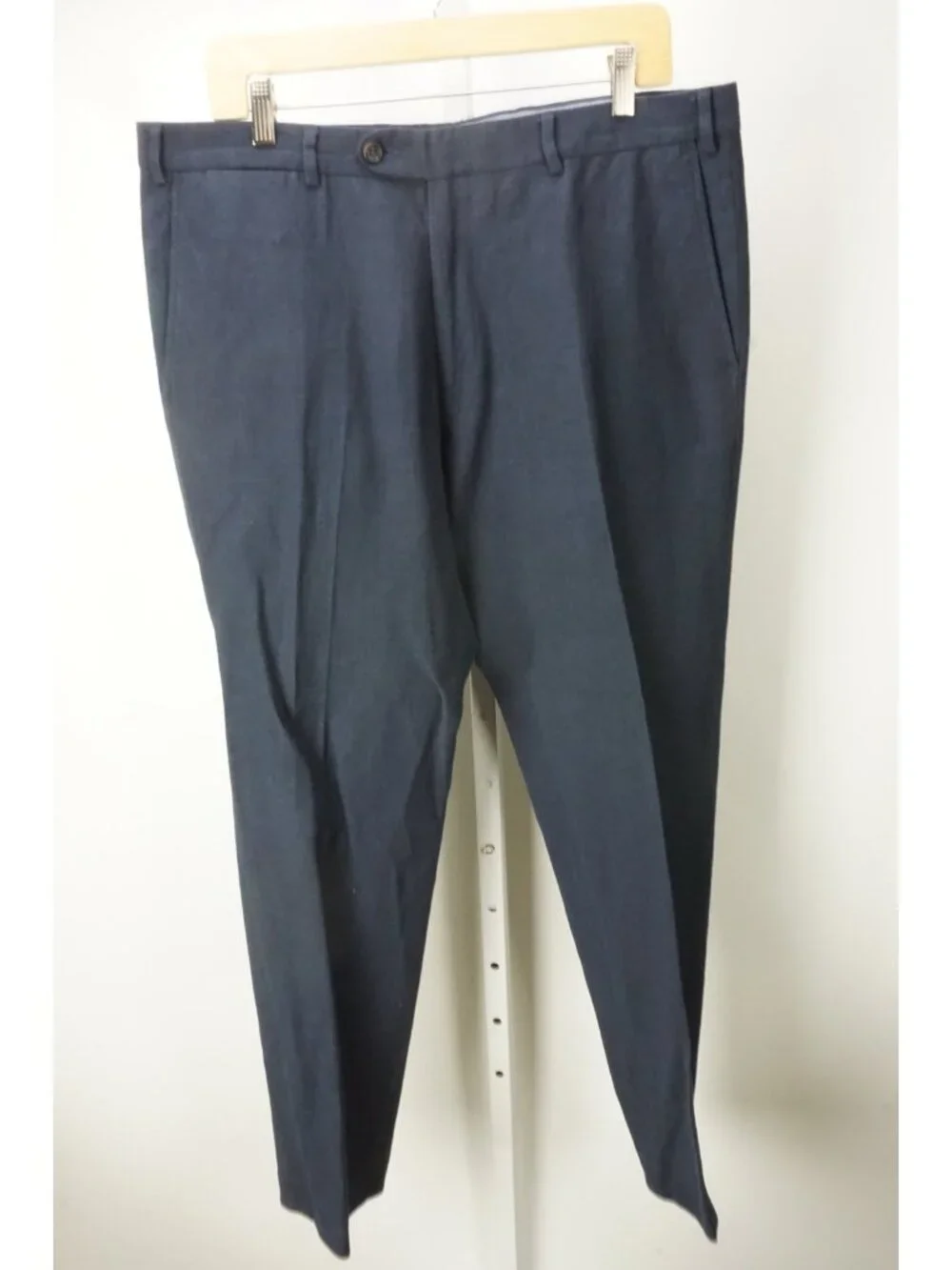 Taylor Stitch Wool Linen Blend Blue Woven Mens Pants Sz 35